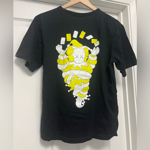 RARE ✨OriginalFake Kaws Jester ChumBlack Tee Shirt 3 Large